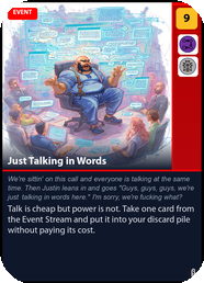 Just Talking in Words